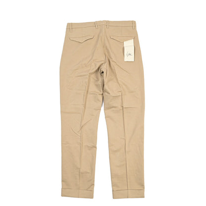YCHAI “ROBUSTO” リネン混コットン ツータックストレッチパンツ / TAPERED FIT