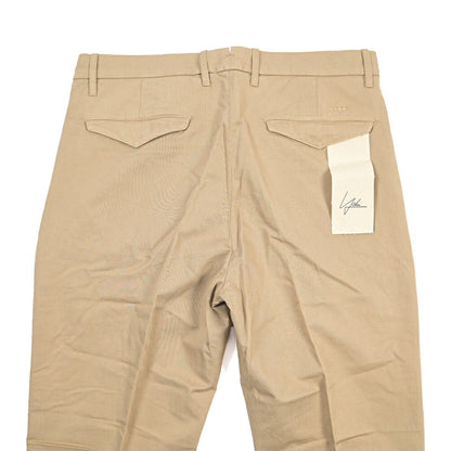YCHAI “ROBUSTO” リネン混コットン ツータックストレッチパンツ / TAPERED FIT