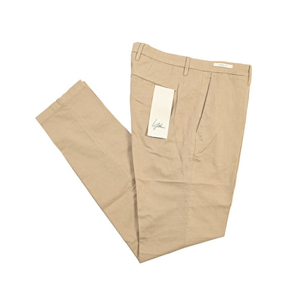YCHAI “PANATELA” リネン混コットン ノータックストレッチパンツ / SKINNY FIT