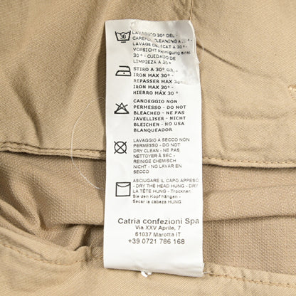 YCHAI “PANATELA” リネン混コットン ノータックストレッチパンツ / SKINNY FIT
