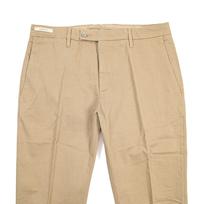 YCHAI “PANATELA” リネン混コットン ノータックストレッチパンツ / SKINNY FIT