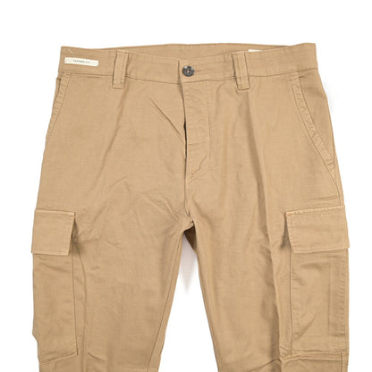 YCHAI “ROBUSTO” リネン混コットン ノータックカーゴパンツ / TAPERED FIT