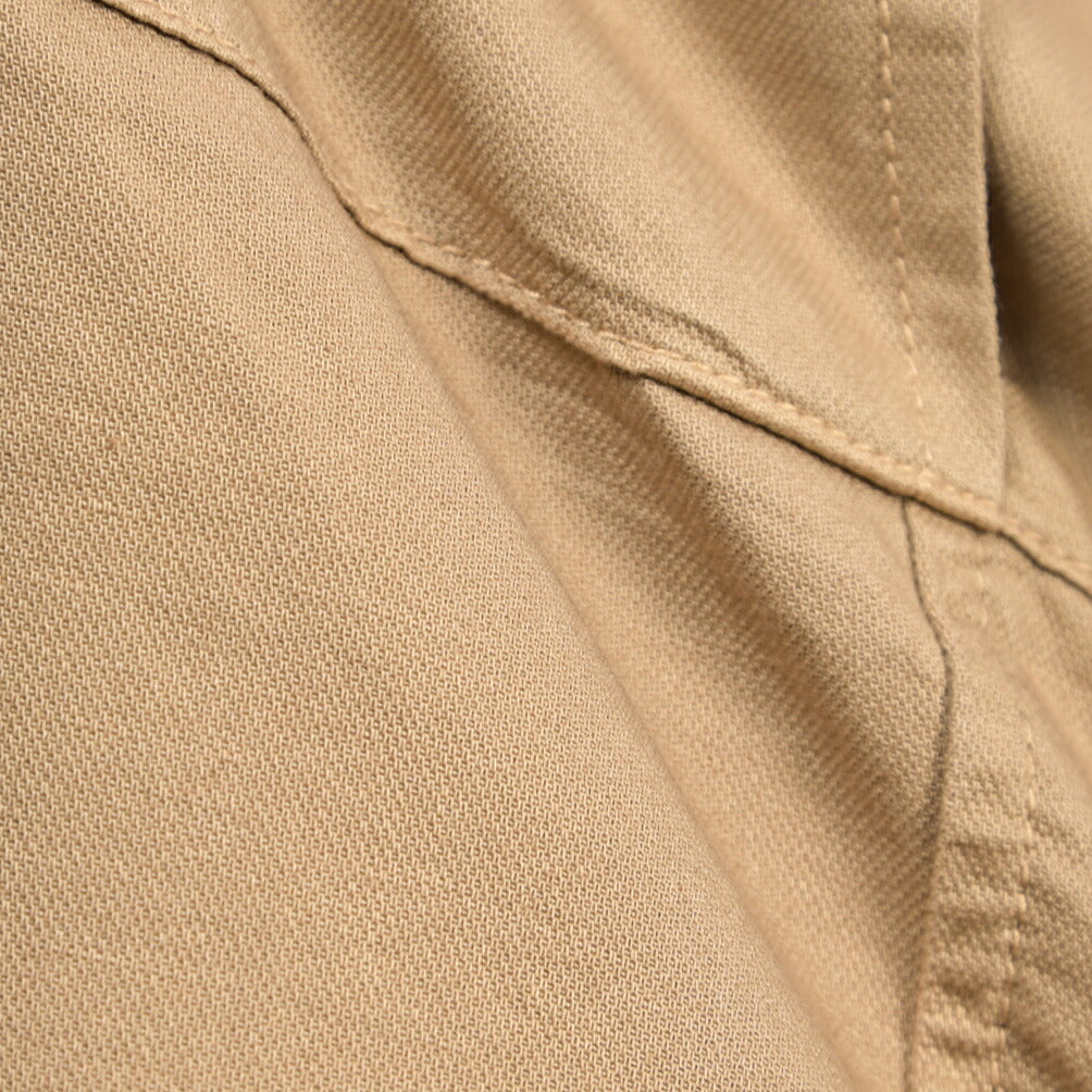 YCHAI “ROBUSTO” リネン混コットン ノータックカーゴパンツ / TAPERED FIT