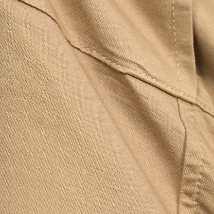YCHAI “ROBUSTO” リネン混コットン ノータックカーゴパンツ / TAPERED FIT