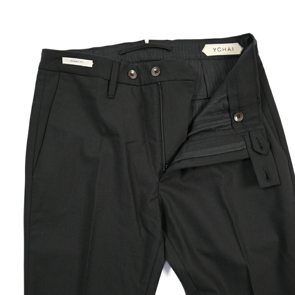 YCHAI “PANATELA” ストレッチウール ノータックスラックス / SKINNY FIT