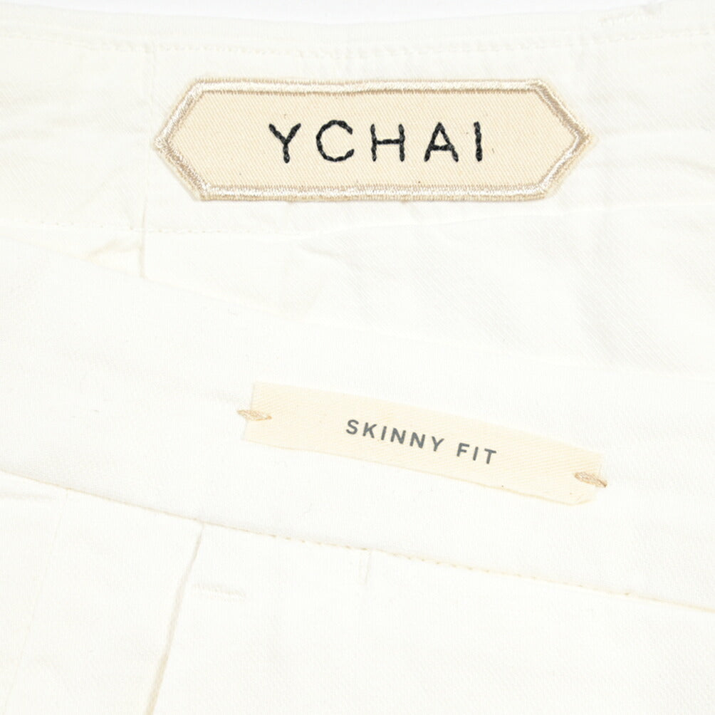 SUMMER SALE｜YCHAI リネン混コットン ノータックパンツ / SKINNY FIT