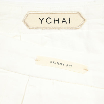 SUMMER SALE｜YCHAI リネン混コットン ノータックパンツ / SKINNY FIT