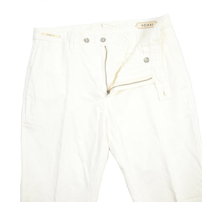 SUMMER SALE｜YCHAI リネン混コットン ノータックパンツ / SKINNY FIT