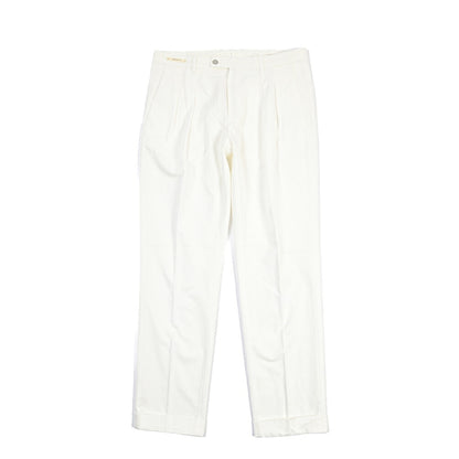 SUMMER SALE｜YCHAI “ROBUSTO” リネン混コットン ツータックパンツ / TAPERED FIT