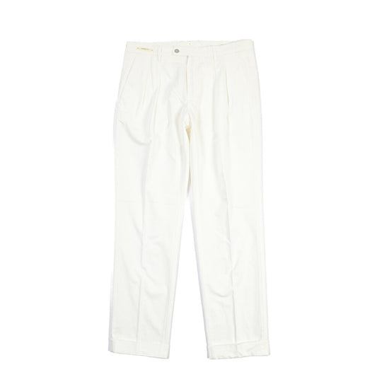 SUMMER SALE｜YCHAI “ROBUSTO” リネン混コットン ツータックパンツ / TAPERED FIT
