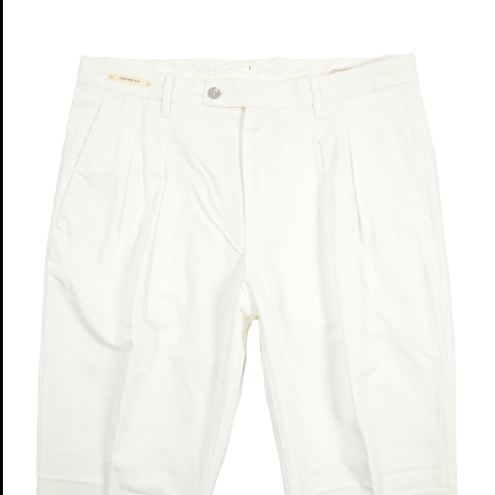 SUMMER SALE｜YCHAI “ROBUSTO” リネン混コットン ツータックパンツ / TAPERED FIT