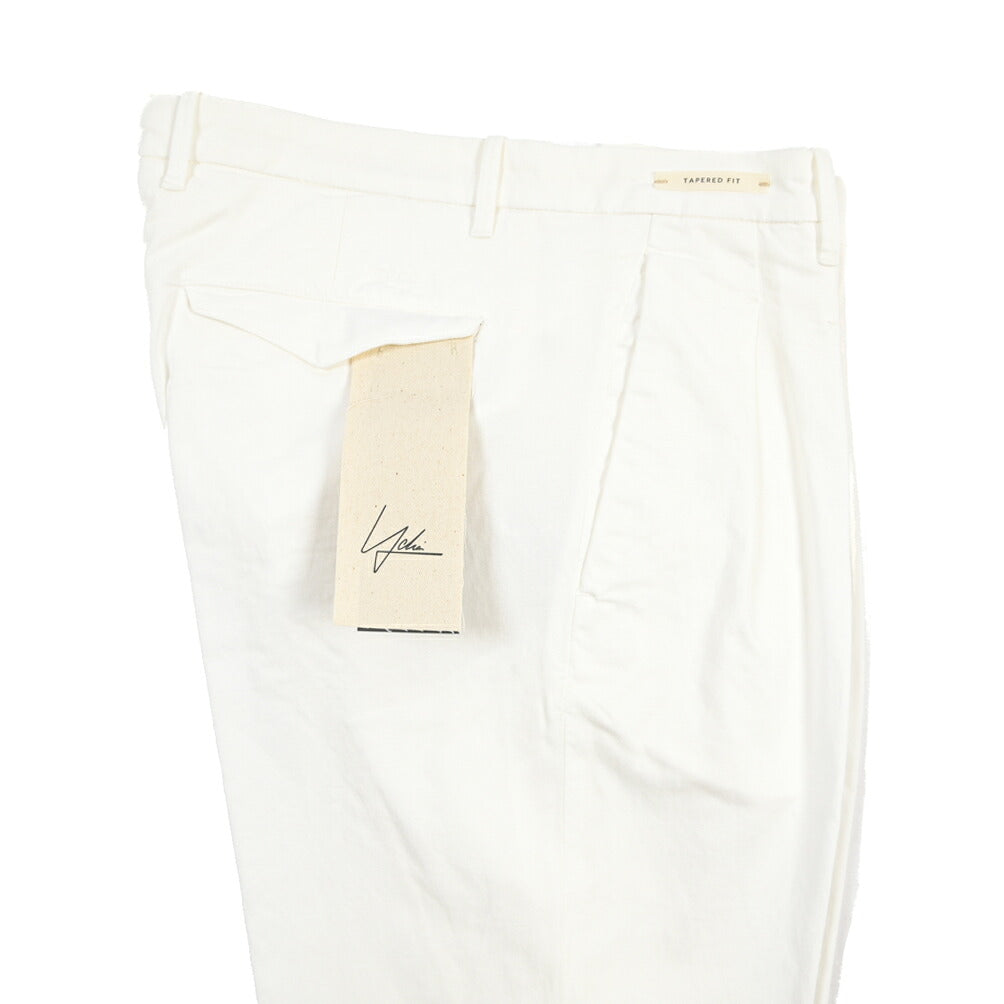 SUMMER SALE｜YCHAI “ROBUSTO” リネン混コットン ツータックパンツ / TAPERED FIT