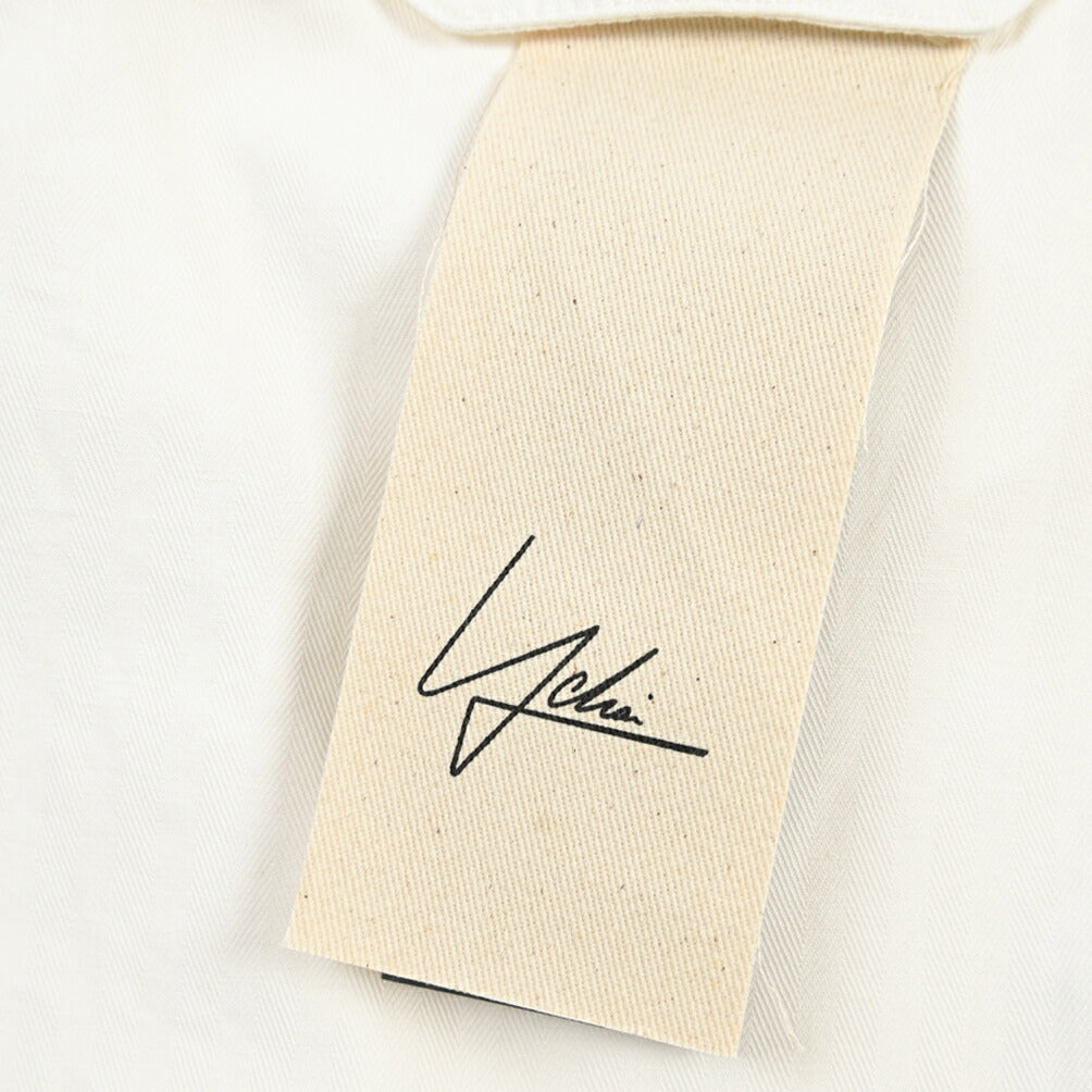 SUMMER SALE｜YCHAI “ROBUSTO” リネン混コットン ツータックヘリンボーンパンツ / TAPERED FIT