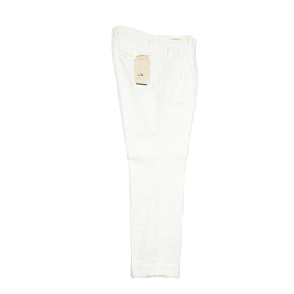 SUMMER SALE｜YCHAI “ROBUSTO” リネン混コットン ツータックヘリンボーンパンツ / TAPERED FIT