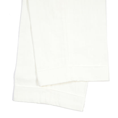 SUMMER SALE｜YCHAI “ROBUSTO” リネン混コットン ツータックヘリンボーンパンツ / TAPERED FIT