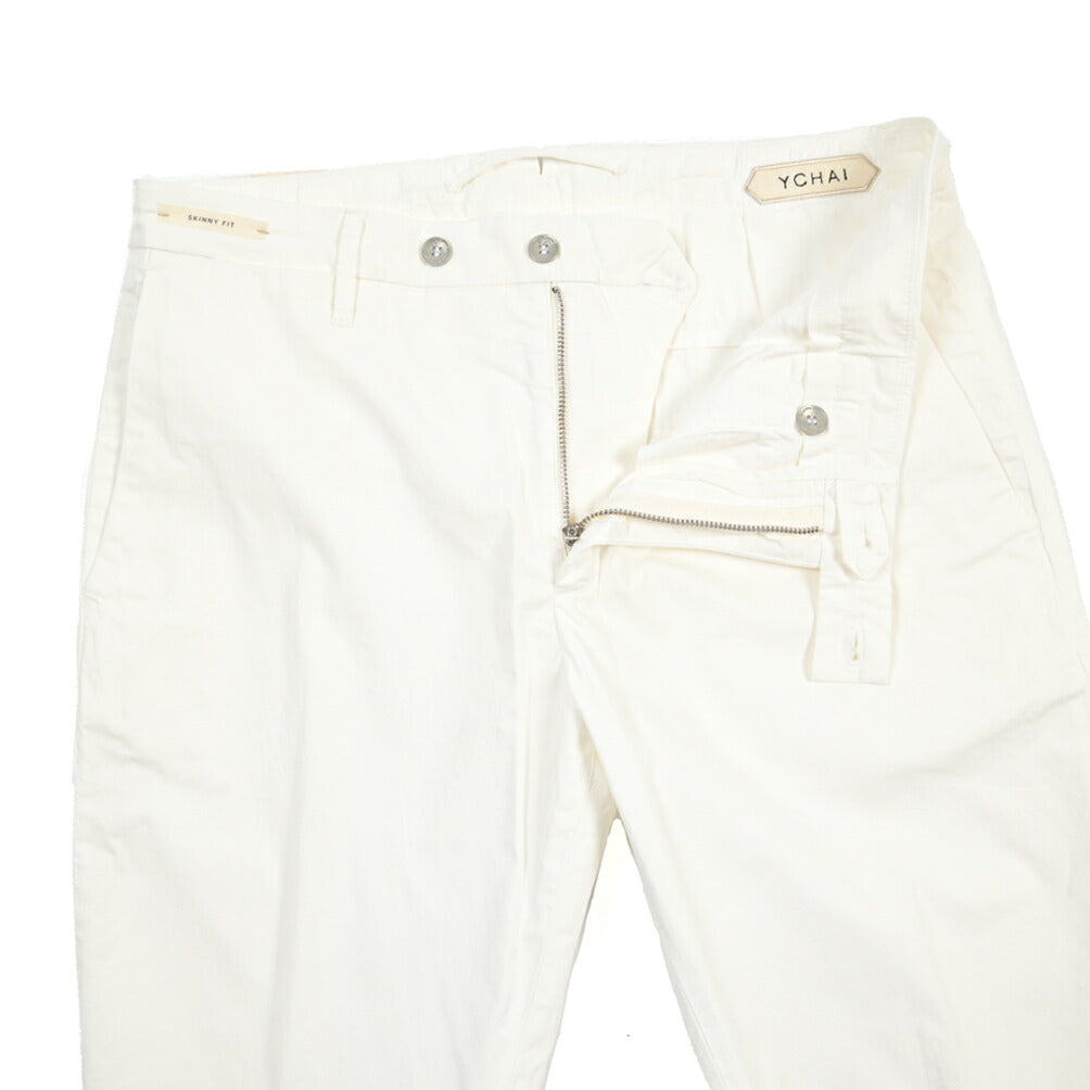 SUMMER SALE｜YCHAI “PANATELA” ストレッチコットン ノータックチノパンツ / SKINNY FIT