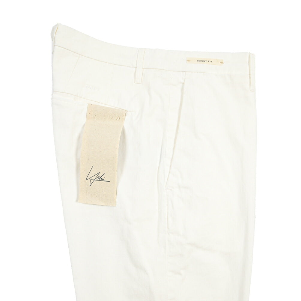 SUMMER SALE｜YCHAI “PANATELA” ストレッチコットン ノータックチノパンツ / SKINNY FIT