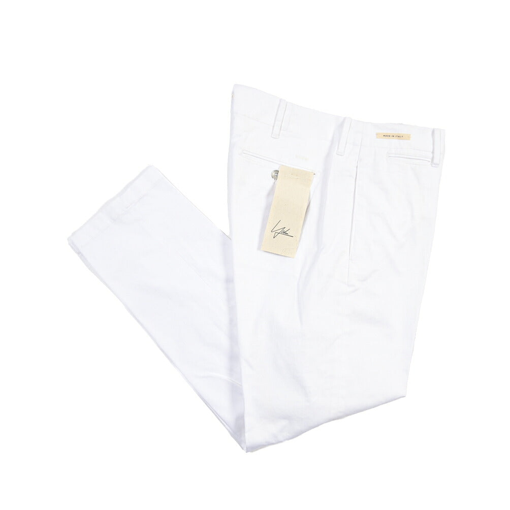 SUMMER SALE｜YCHAI “ROBUSTO” ストレッチコットン ノータックチノパンツ / SKINNY FIT
