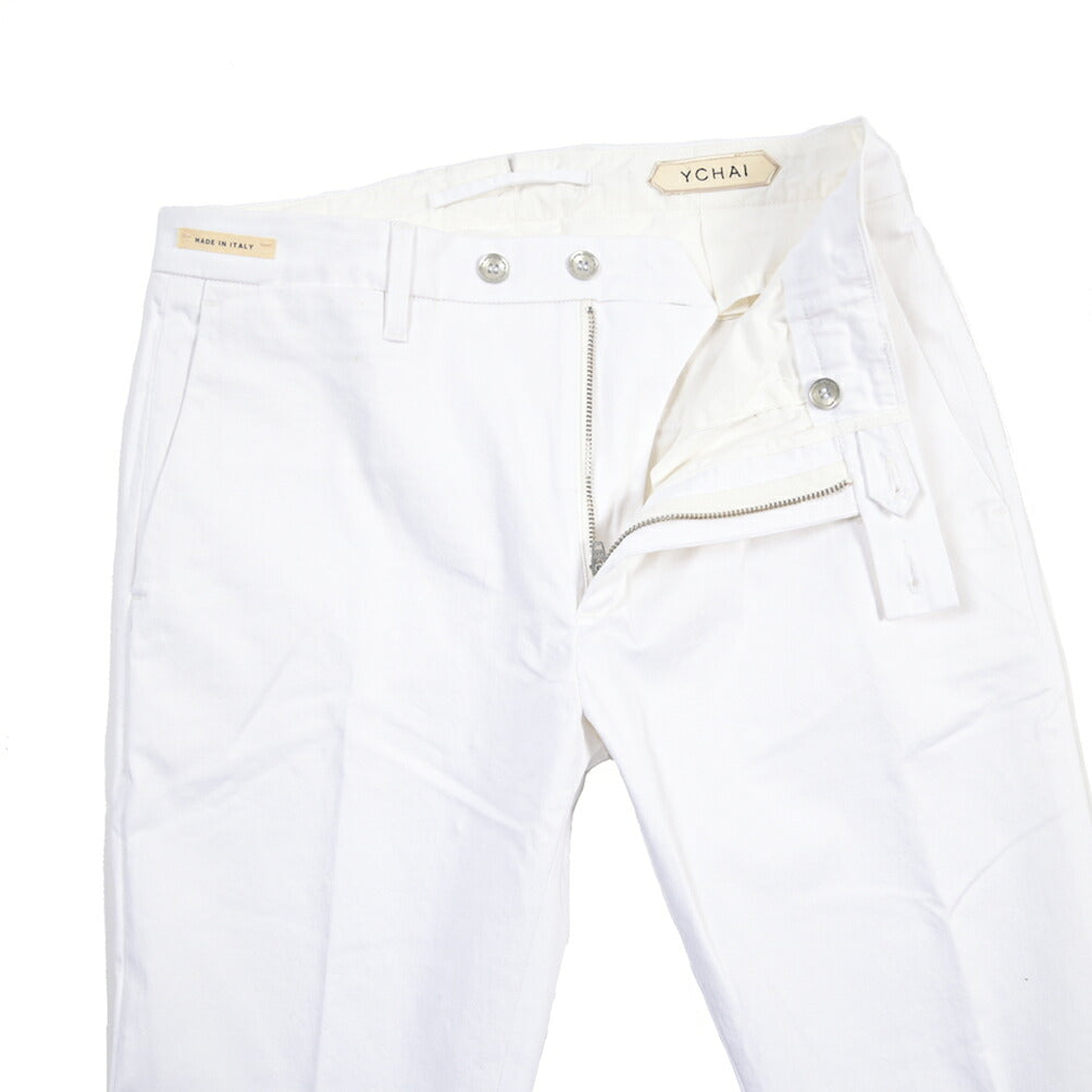 SUMMER SALE｜YCHAI “PANATELA” ストレッチコットン ノータックパンツ / SKINNY FIT