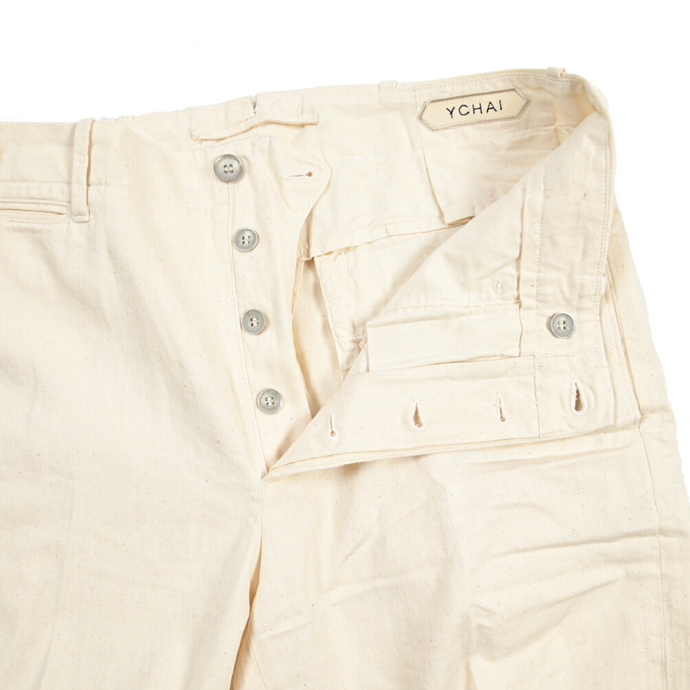 SUMMER SALE｜YCHAI コットン100% ノータックショーツ / TAPERED FIT