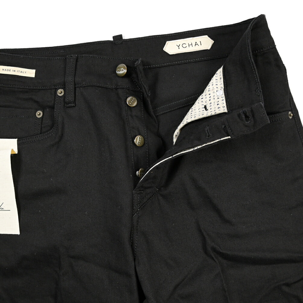 SUMMER SALE｜YCHAI ストレッチデニム ノータックショーツ / TAPERED FIT