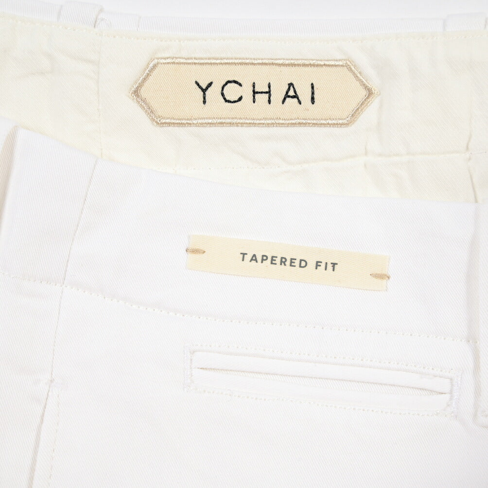 SUMMER SALE｜YCHAI “ROBUSTO” ストレッチコットン ノータックチノパンツ / SKINNY FIT