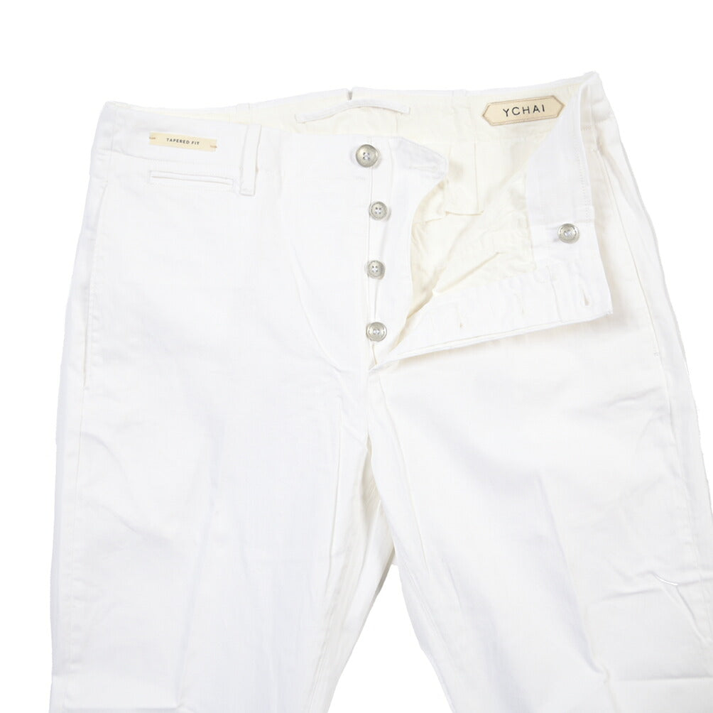 SUMMER SALE｜YCHAI “ROBUSTO” ストレッチコットン ノータックチノパンツ / SKINNY FIT
