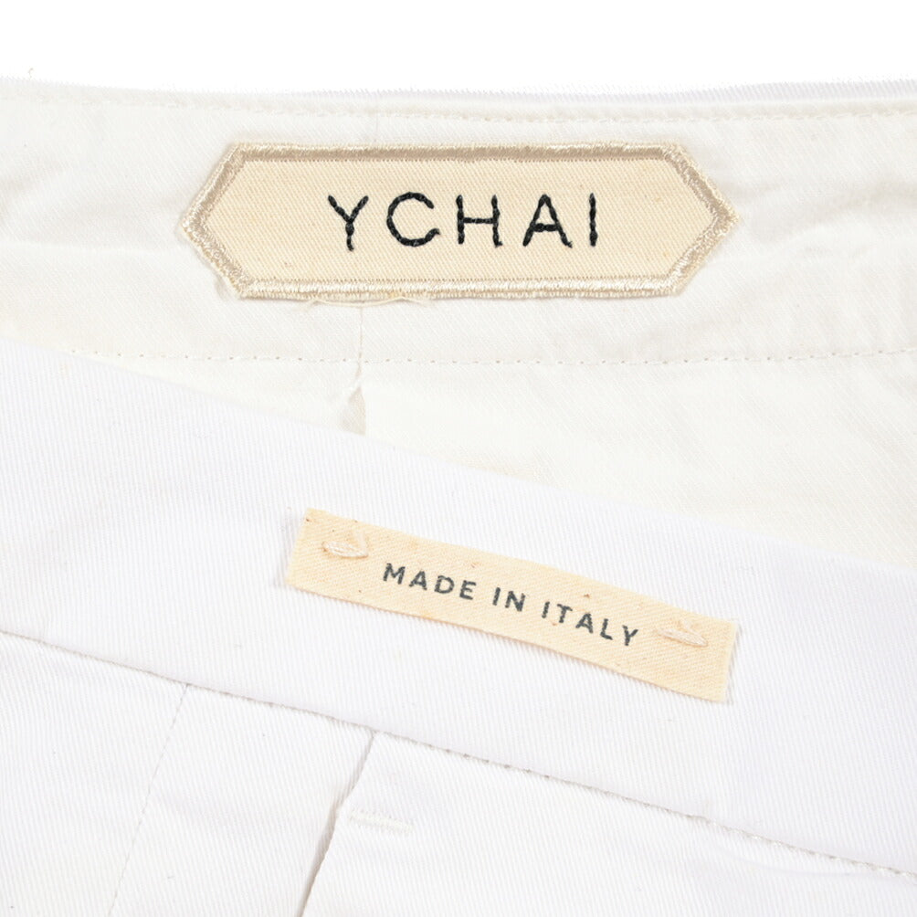 SUMMER SALE｜YCHAI “PANATELA” ストレッチコットン ワンタックパンツ / SKINNY FIT