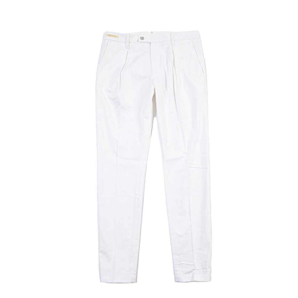 SUMMER SALE｜YCHAI “PANATELA” ストレッチコットン ワンタックパンツ / SKINNY FIT