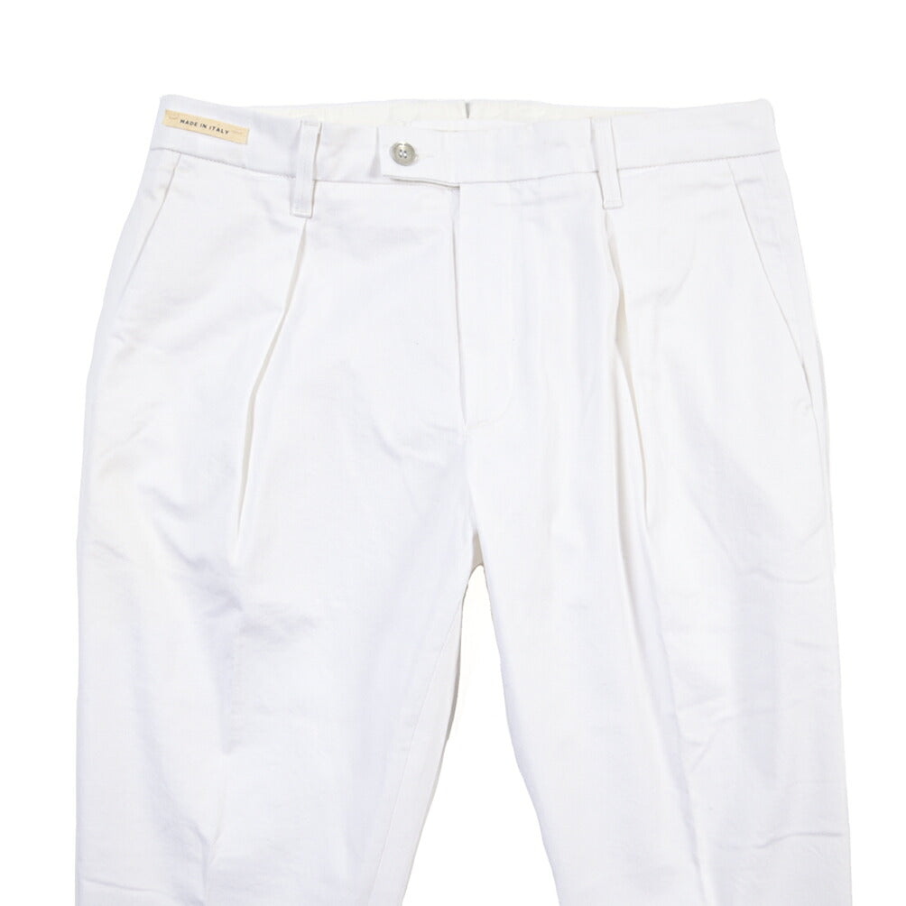 SUMMER SALE｜YCHAI “PANATELA” ストレッチコットン ワンタックパンツ / SKINNY FIT