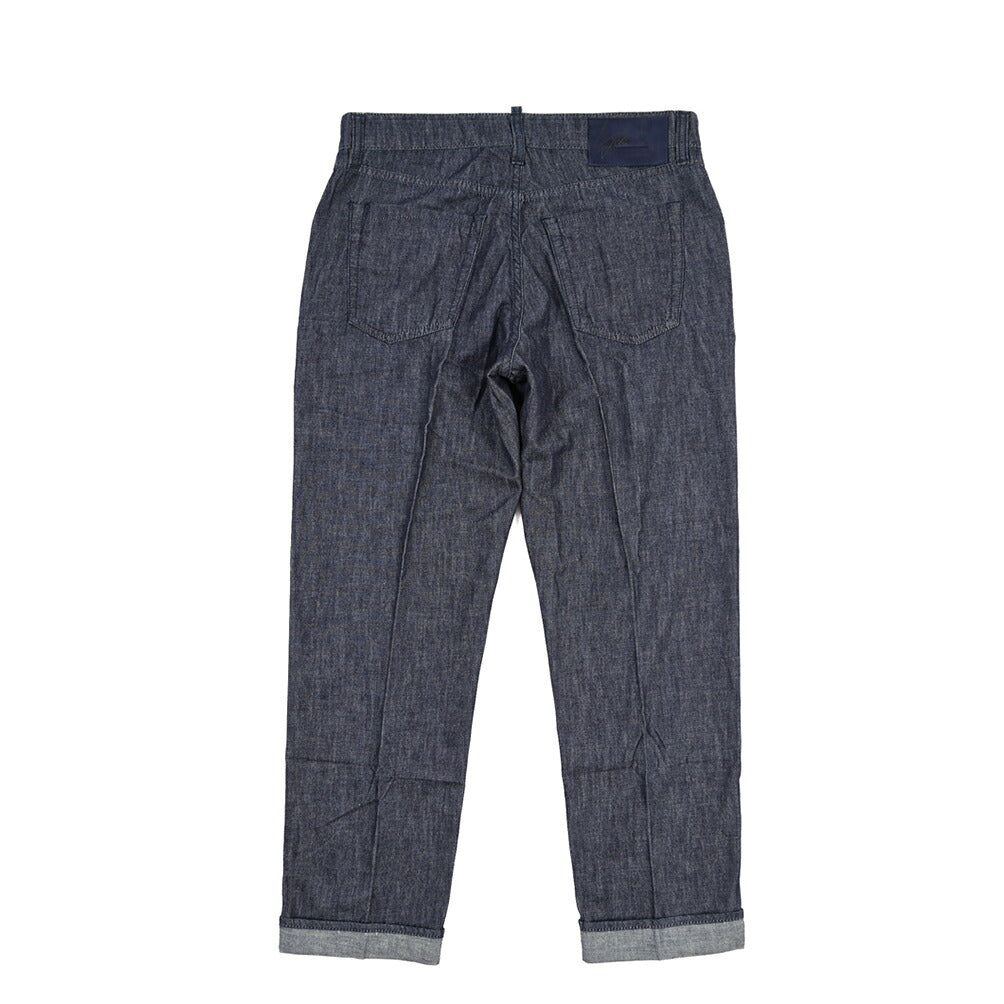 YCHAI “ROBUSTO” コットン100% ノータックデニムスラックス(デニスラ) / TAPERED FIT