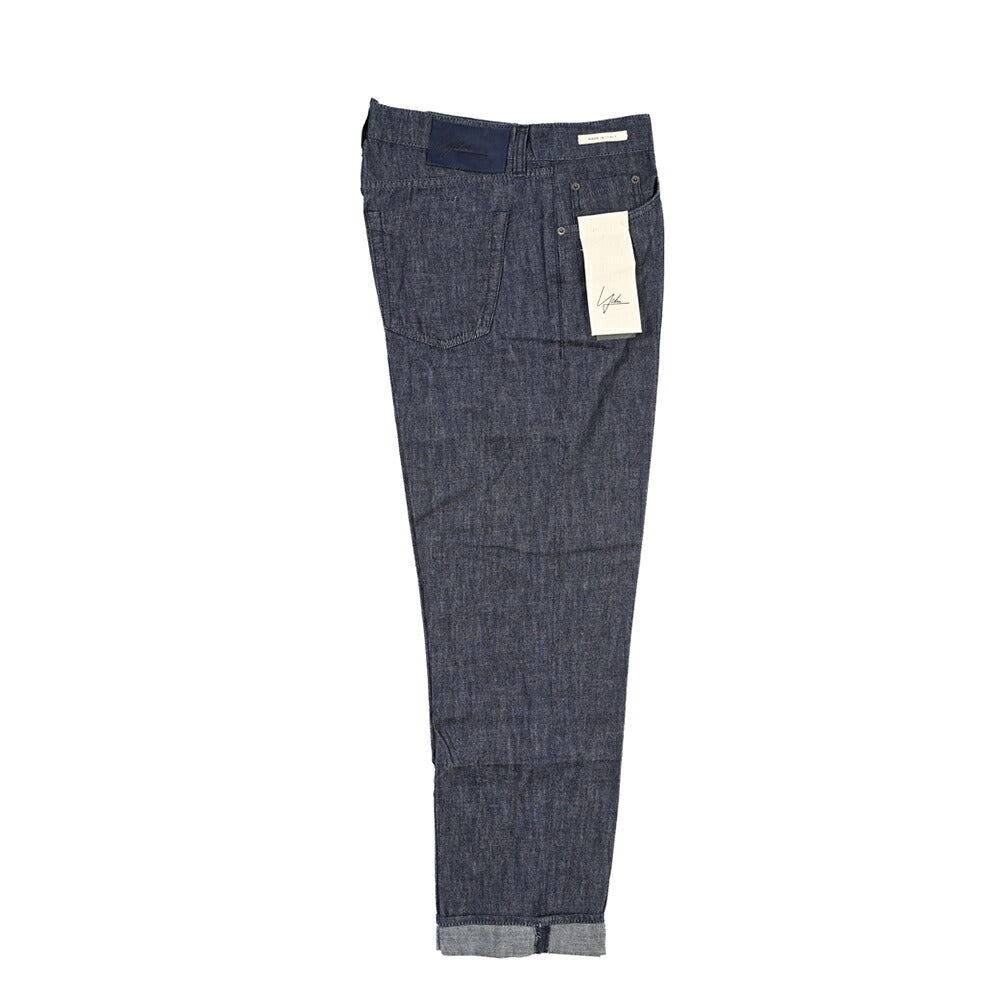 YCHAI “ROBUSTO” コットン100% ノータックデニムスラックス(デニスラ) / TAPERED FIT