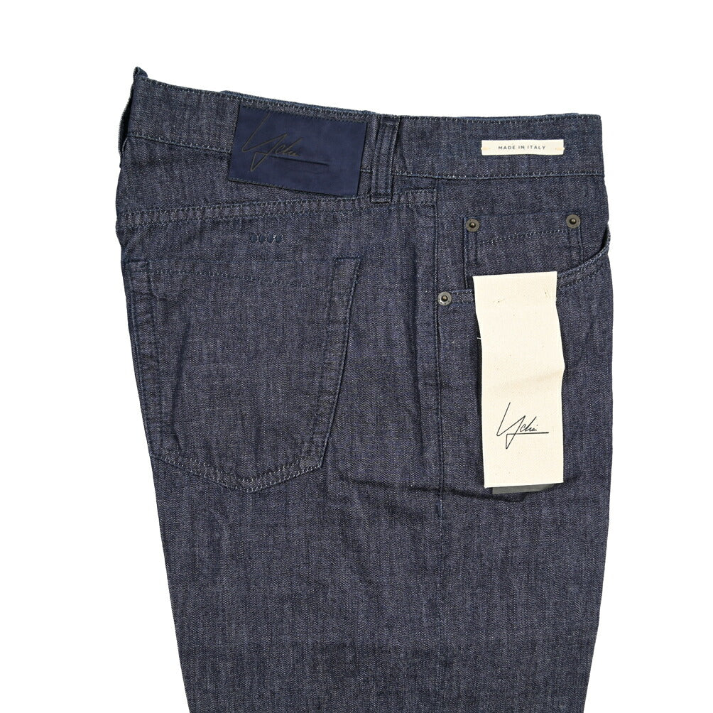 YCHAI “ROBUSTO” コットン100% ノータックデニムスラックス(デニスラ) / TAPERED FIT