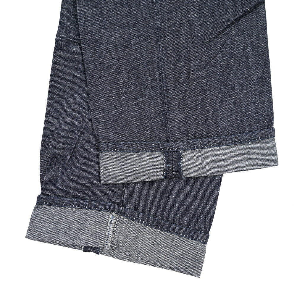 YCHAI “ROBUSTO” コットン100% ノータックデニムスラックス(デニスラ) / TAPERED FIT