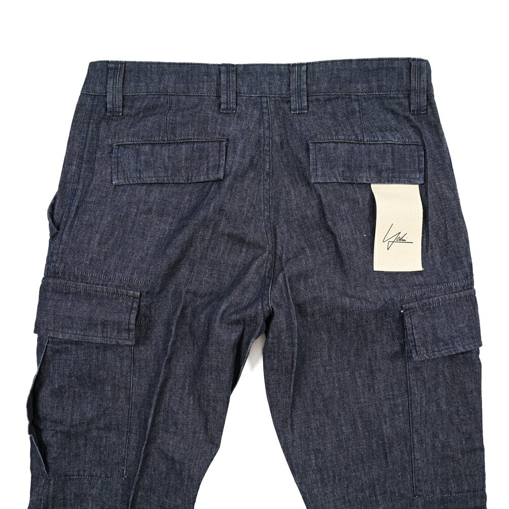YCHAI “ROBUSTO” コットン100%デニム カーゴパンツ / TAPERED FIT
