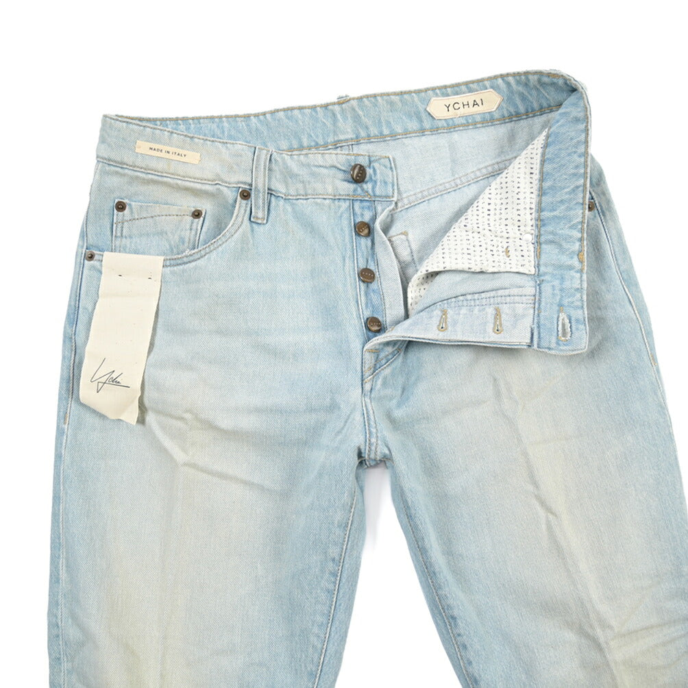 SUMMER SALE｜YCHAI “ROBUSTO” コットン100%デニム テーパードジーンズ / SKINNY FIT