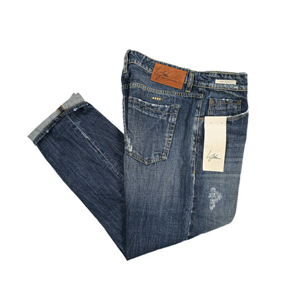 SUMMER SALE｜YCHAI “ROBUSTO” コットン100%デニム テーパードジーンズ / ダメージ加工 / TAPERED FIT