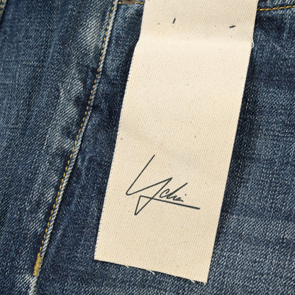 SUMMER SALE｜YCHAI “ROBUSTO” コットン100%デニム テーパードジーンズ / ダメージ加工 / TAPERED FIT