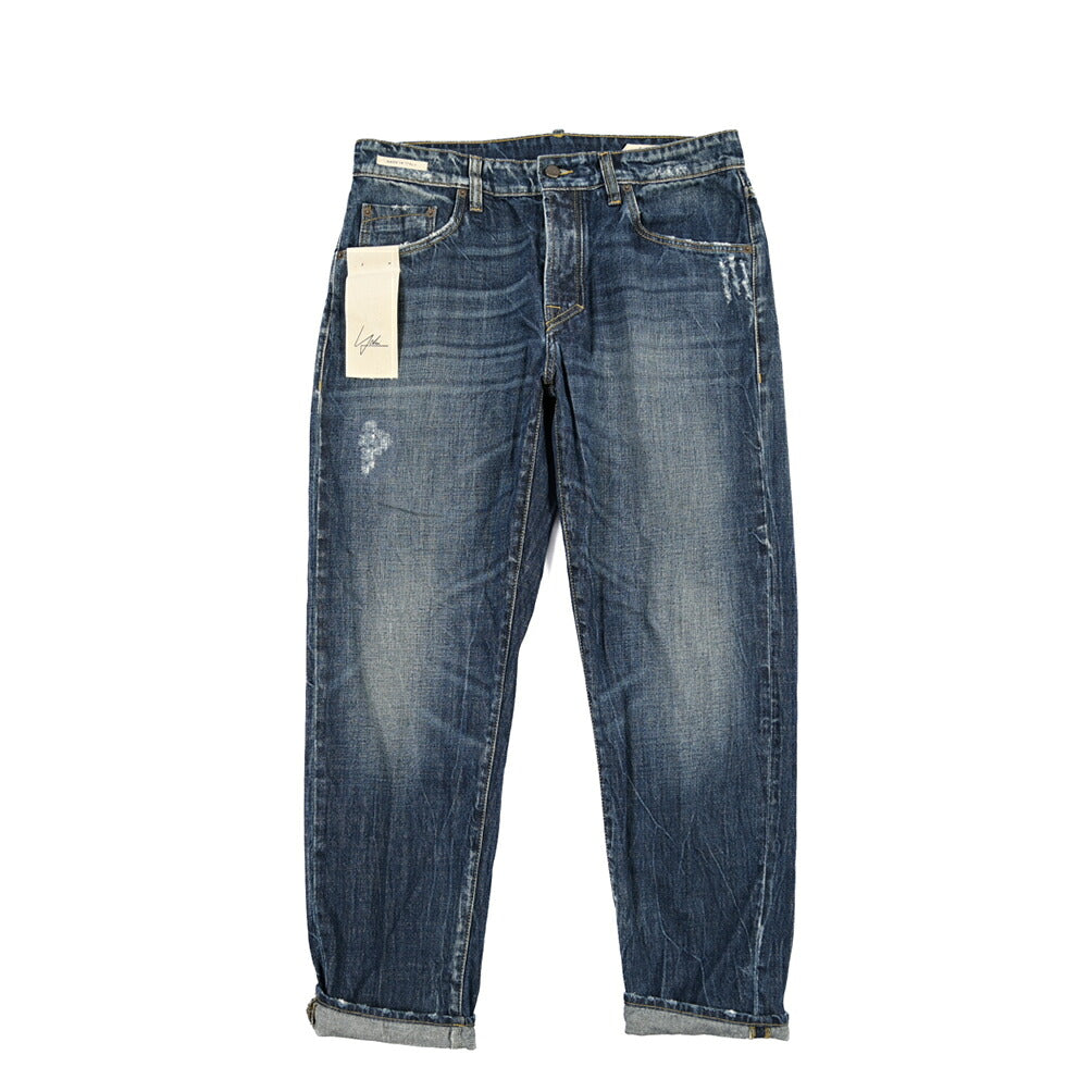 SUMMER SALE｜YCHAI “ROBUSTO” コットン100%デニム テーパードジーンズ / ダメージ加工 / TAPERED FIT