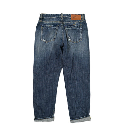 SUMMER SALE｜YCHAI “ROBUSTO” コットン100%デニム テーパードジーンズ / ダメージ加工 / TAPERED FIT