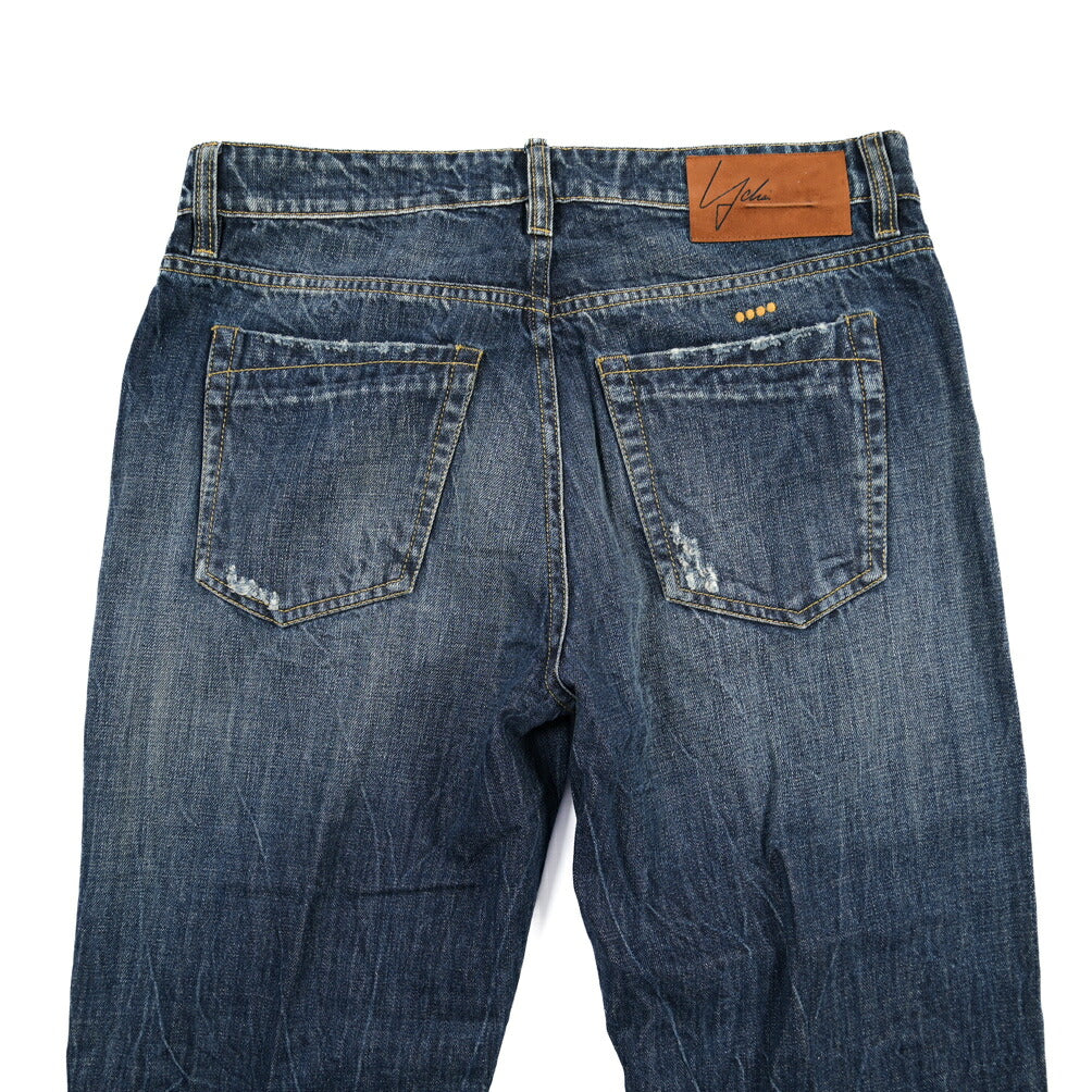 SUMMER SALE｜YCHAI “ROBUSTO” コットン100%デニム テーパードジーンズ / ダメージ加工 / TAPERED FIT