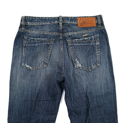 SUMMER SALE｜YCHAI “ROBUSTO” コットン100%デニム テーパードジーンズ / ダメージ加工 / TAPERED FIT