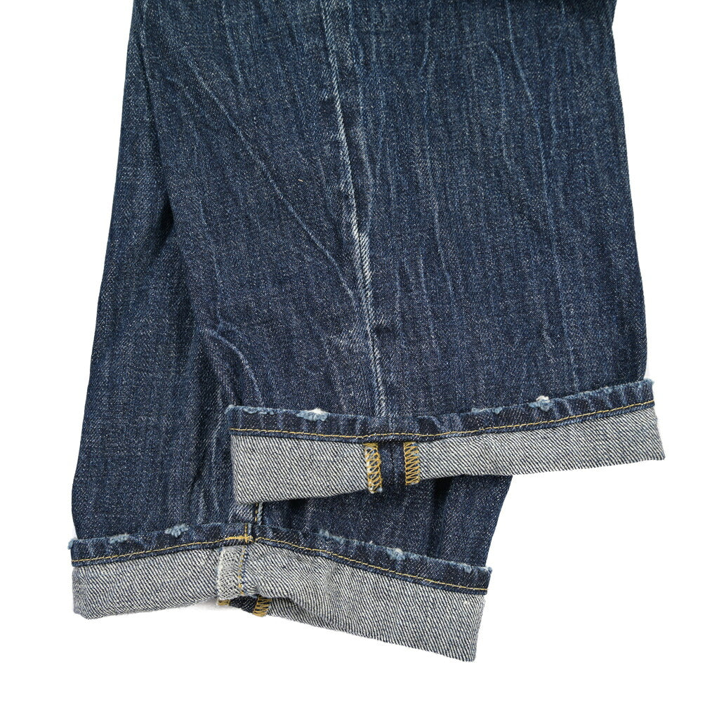 SUMMER SALE｜YCHAI “ROBUSTO” コットン100%デニム テーパードジーンズ / ダメージ加工 / TAPERED FIT