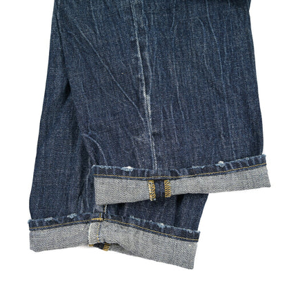 SUMMER SALE｜YCHAI “ROBUSTO” コットン100%デニム テーパードジーンズ / ダメージ加工 / TAPERED FIT