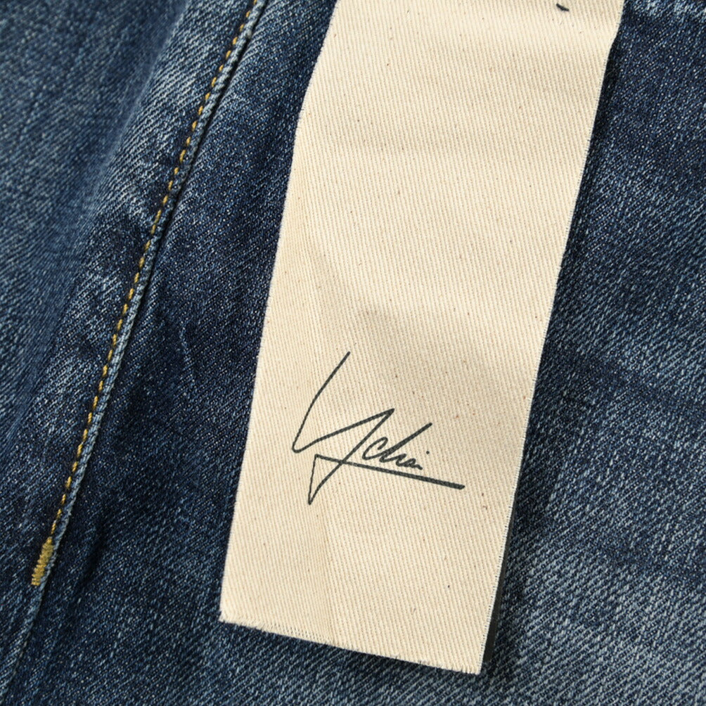 SUMMER SALE｜YCHAI “ROBUSTO” コットン100%デニム テーパードジーンズ / ダメージ加工 / TAPERED FIT