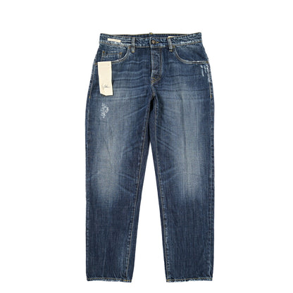 SUMMER SALE｜YCHAI “ROBUSTO” コットン100%デニム テーパードジーンズ / ダメージ加工 / TAPERED FIT