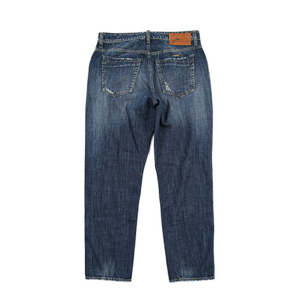 SUMMER SALE｜YCHAI “ROBUSTO” コットン100%デニム テーパードジーンズ / ダメージ加工 / TAPERED FIT