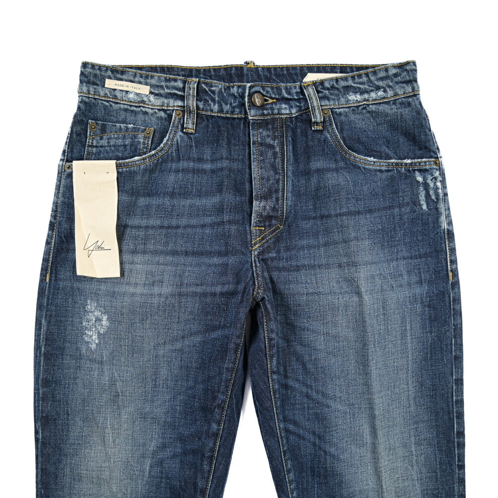 SUMMER SALE｜YCHAI “ROBUSTO” コットン100%デニム テーパードジーンズ / ダメージ加工 / TAPERED FIT