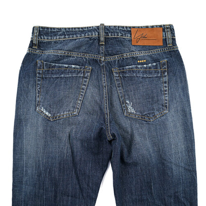 SUMMER SALE｜YCHAI “ROBUSTO” コットン100%デニム テーパードジーンズ / ダメージ加工 / TAPERED FIT