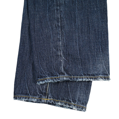 SUMMER SALE｜YCHAI “ROBUSTO” コットン100%デニム テーパードジーンズ / ダメージ加工 / TAPERED FIT